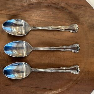 Set 3 Wallace Slimplicity 18/8 Stainless Korea Table/Dessert Spoon